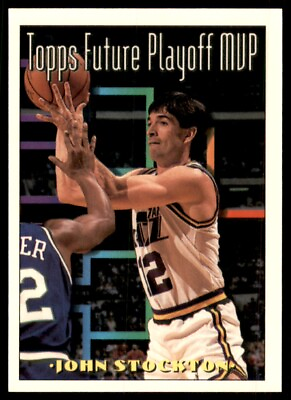 #ad 1993 94 Topps Gold John Stockton Utah Jazz #201 $1.00