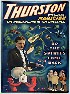 #ad 8384.Decoration Poster.Home Room wall design print.Thurston Great Magician.Magic $35.00