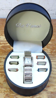 #ad DA VANCI Vintage Quartz Watch Set Changeable Color Japan $49.00