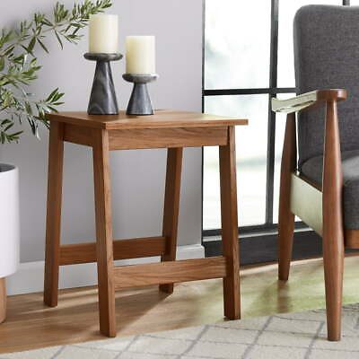 #ad Modern Indoor Small Square Wood Side Table Walnut FinishWalnut Finish $21.47