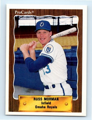 #ad 1990 ProCards Russ Morman Omaha Royals #73 $1.99