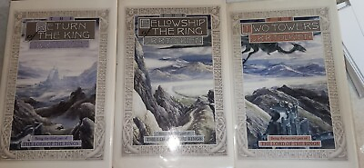#ad The Lord Of The Rings Trilogy 1987 Houghton Mifflin Box Set. 3 Book Set $63.64