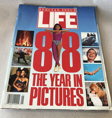 #ad LIFE MAGAZINE JANUARY 1989 SPECIAL ISSUE THE YEAR #x27;88 IN PICTURES. $18.96