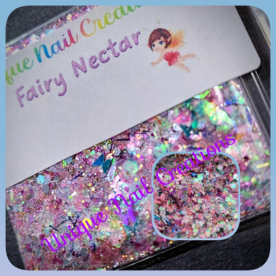 #ad Limited Edition Glitter Mix FAIRY NECTAR Nail Art Body Glitter festival Slime $3.36