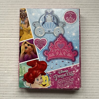 #ad VTG Disney Princess Cinderella Sew amp; Stuff Felt Kit For Kids Carriage Crown New C $17.88