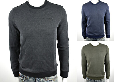 Calvin Klein CK Men#x27;s Bi colored Knitted Pullover Sweater Top 81AO212250 $24.95