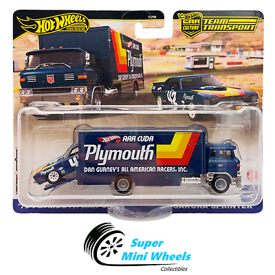 #ad Hot Wheels Team Transport ‘70 Plymouth AAR CUDA amp; Sakura Sprinter #63 $14.99