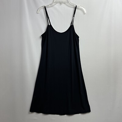 #ad Gap Body Women#x27;s XS Stretchy Slip Dress Liner Adjustable Strap Black $12.75