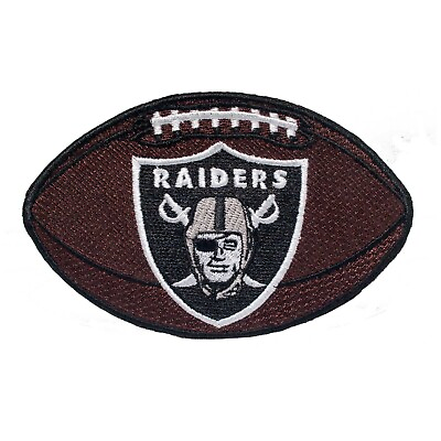 #ad Embroidered Patch. Raiders Las Vegas Ball. Iron On. Size 5#x27;#x27; x 3.2#x27;#x27; $8.50