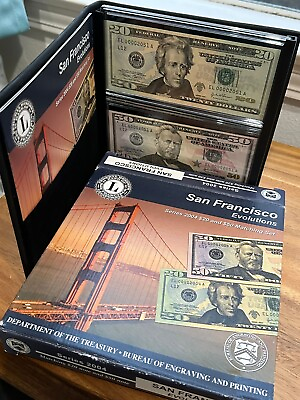 #ad 2004 SERIES SAN FRANCISCO $20 amp; $50 EVOLUTIONS SET MATCHING LOW SERIAL 00002051 $229.00