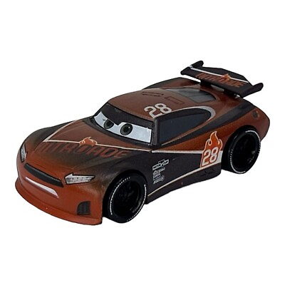 #ad Disney Pixar Cars 28 Tim Treadless 1:55 PLASTIC Model Car Toy Racer Gift Loose $4.99