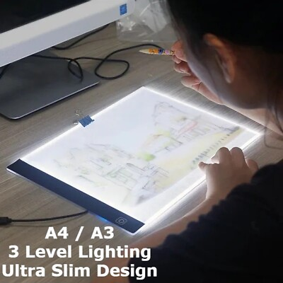 #ad A3 A4 LED Light Tracing Drawing Board Box Stencil Tattoo Copy Artist Craft Gift GBP 15.99