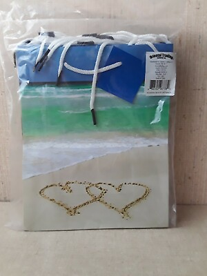 #ad Hearts On The Beach Wedding Gift Bags 12 7x9 $21.47