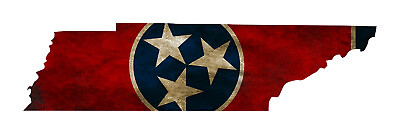 #ad Tennessee Distressed Flag State Sticker Decal Select your Size $3.40