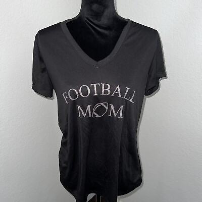 #ad Womens Football Mom T Shirts Bling Set Of 3 Xl $22.50