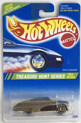 #ad 1995 Hot Wheels Treasure Hunt Series Gold Passion Limited Edition # 2 Of 12 #354 $200.00