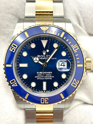 #ad Rolex Submariner Date 41mm Blue Dial Two Tone 126613LB BoxPapers 2021 $17245.00
