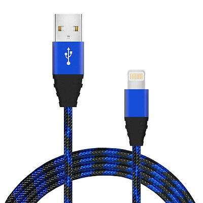 #ad 6 Feet Nylon Braided USB Charging Cable Charge Data Sync Durable amp; Reliable $7.00
