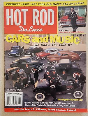 #ad Hot Rod Deluxe Premiere Issue Robert Williams Choppers Car Club Plus Issue #2 $125.00