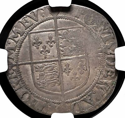 #ad ENGLAND. Elizabeth I. 1558 1603. Hammered Silver Shilling S 2577 NGC VG Det $165.00