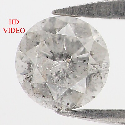 #ad Natural Loose Round Shape Diamond Salt And Pepper Round Diamond 0.36 CT N7368 $125.00