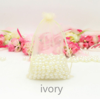500 Ivory organza bags pouch engagement wedding birthday party favour candy bags AU $193.15