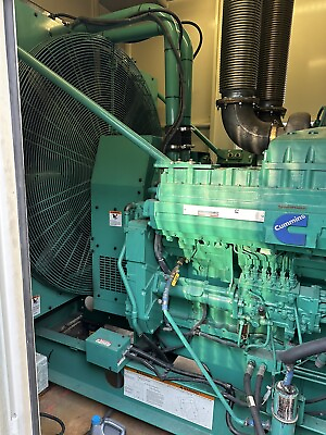 #ad Cummins DFHA 750kW diesel generator 680 Hrs Yr 1999 Duel Breaker Feed ￼ $89500.00