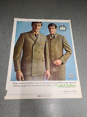 #ad Eagle Clothes Print Ad 1968 10 X 13 $5.00