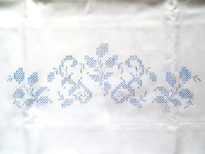 #ad STANDARD STAMPING Embroidery Permanent Press Pair of Two Pillowcases Partial Set $14.95