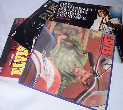 #ad 4 ELVIS PRESLEY Record Vinyl Collection Memphis Las Vegas Return of the Rocker $122.00