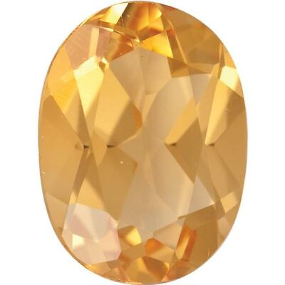 #ad Natural Fine Yellow Gold Citrine Oval Brazil AAA Grade $5.47