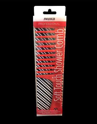 #ad Swissco Soft Touch Shower Comb Coral $5.00