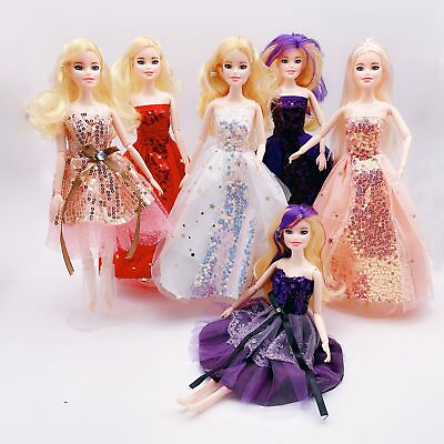 #ad Princess Dress Sequins Skirt Outfits Fit for 11.5 Inch Dolls Clothes Accessories $7.09