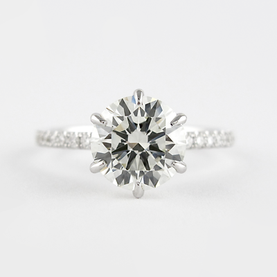 #ad Diamond Wedding Ring 1 Carat IGI GIA Lab Created Round Cut 14K White Gold $1084.98