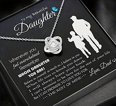 #ad To My Daughter Necklace Gift for Daughter from Dad Daughter Father Necklace $25.55