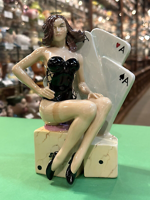 #ad #ad Kevin Francis #x27;Ace Player#x27; Cards Girl Figurine Artists Edition 1 1 $150.00