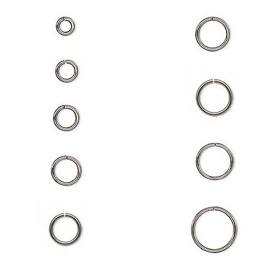 #ad #ad 10 Round Jumprings Stainless Steel Silver 18 Gauge 1mm Open Jump Ring Findings $1.99