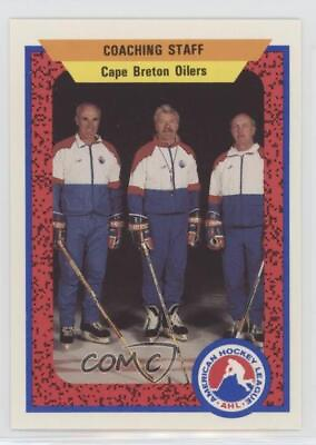 #ad 1991 92 ProCards AHL IHL Cape Breton Oilers Coaching Staff #237 $3.42