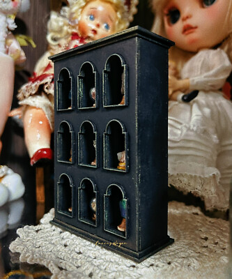 #ad 1 12 Scale Dollhouse Miniatures Unfinished Furniture European Palace Showcase $12.66