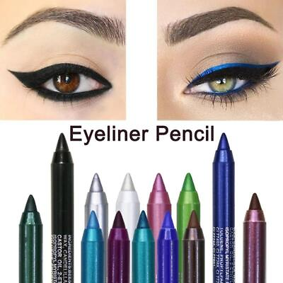 #ad 6Colors Long lastingEye Liner Pencil Waterproof Pigment Blue Brown Black Eyeiner $8.99