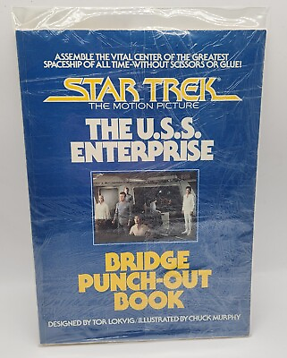 #ad Star Trek The Motion Picture: The U.S.S. Enterprise Bridge Punch Out Book 1979 $31.50