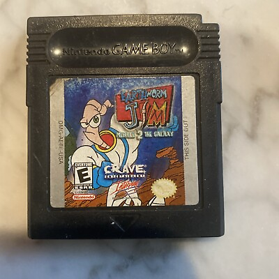 #ad Earthworm Jim Menace 2 The Galaxy Nintendo Gameboy Color Cart Only $14.54