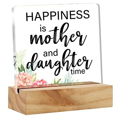 #ad #ad Mother Gift Mom Gifts From Daughter Mother and Daughter Desk Decor Floral Acr... $20.55