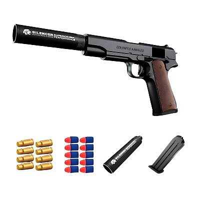 #ad #ad Colt 1911 Pistol Dart Soft Bullet Toy Gun Outdoor Sports Fun Kids Weapon Summer $19.99