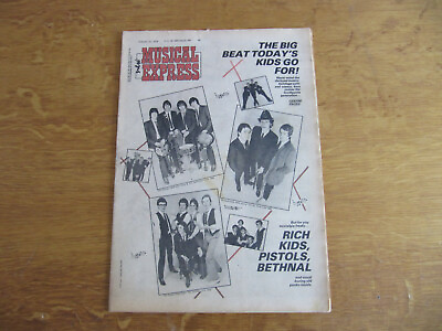 #ad NME JAN 21 1978 SEX PISTOLS THE RICH KIDS STUKAS PLEASERS BOYFRIENDS GBP 10.99
