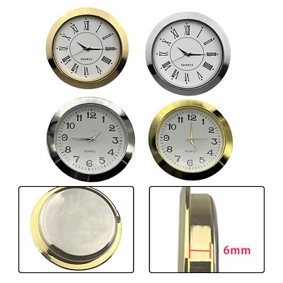 #ad Miniature Mini Clock Insert Round Mini Clock Insert Glass Clock Insert $8.71