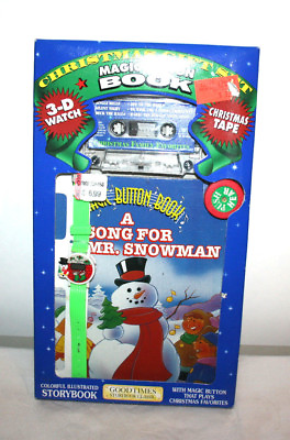 #ad NEW Vintage 1995 Christmas Gift Set Magic Button Book amp; Cassette Tape 3D Watch $15.00