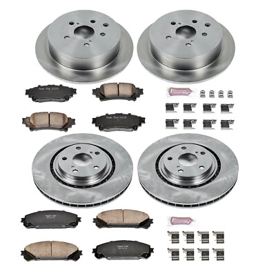 #ad PowerStop KOE5828 Front and Rear Disc Brake Kit Rotors Pads Set for 10 15 RX350 $343.99
