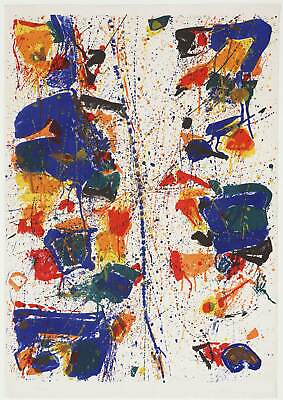 #ad Sam Francis The White Line 30x40IN Rolled Canvas Home Decor print $102.64