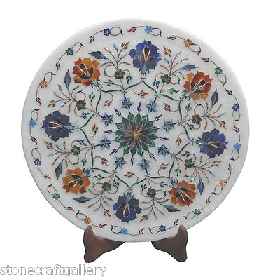 #ad Decorative Marble Plate Inlay Pietra Dura Handicrafts Art Home Decor $266.46